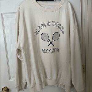 NWT Tacos and Tennis Sweatshirt